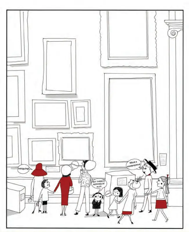 Illustration from The Emperor’s New Exhibit