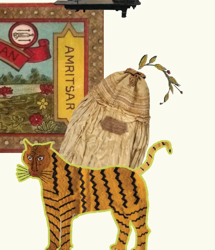 Illustration from Woven Lives: Partition Stories Through Textiles