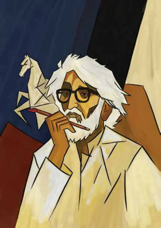 Illustration from MF Husain and FN Souza