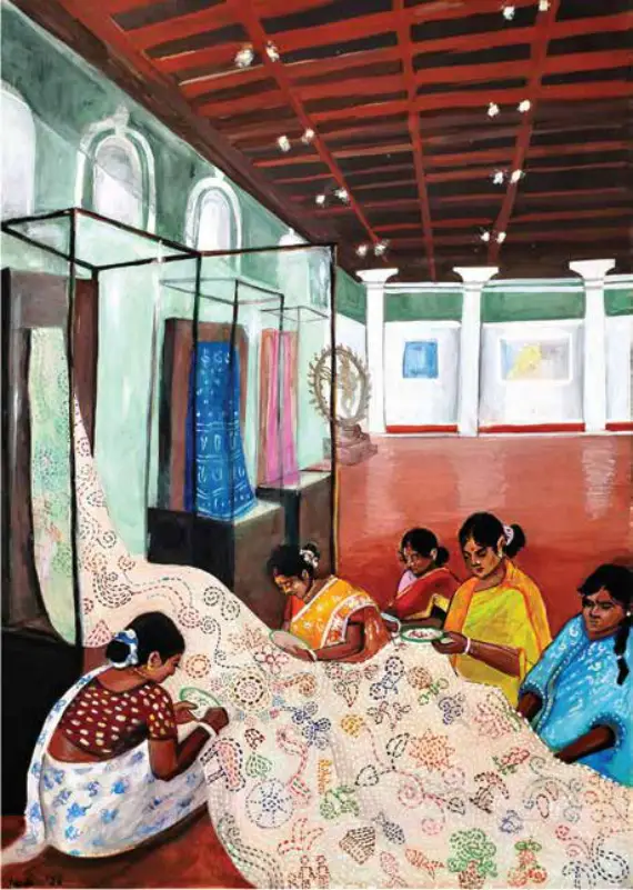 Illustration from Nakshi Kantha: Nodi Judith Gomes
