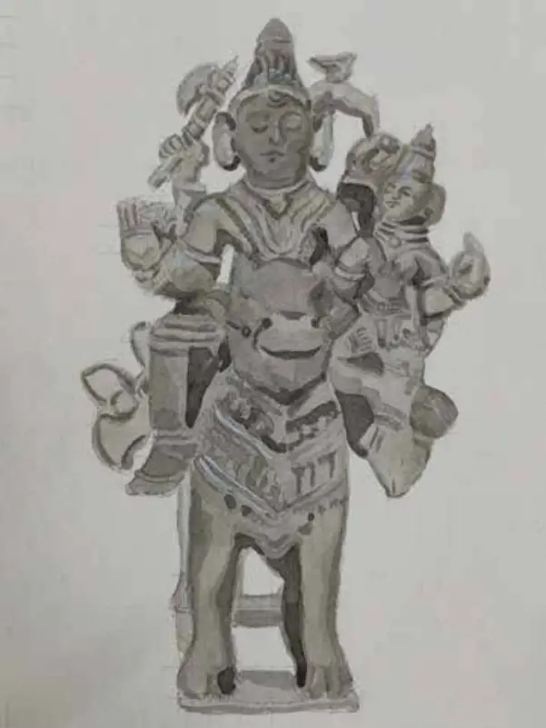 Illustration from Timeless Yakshi and Uma-Maheshwara