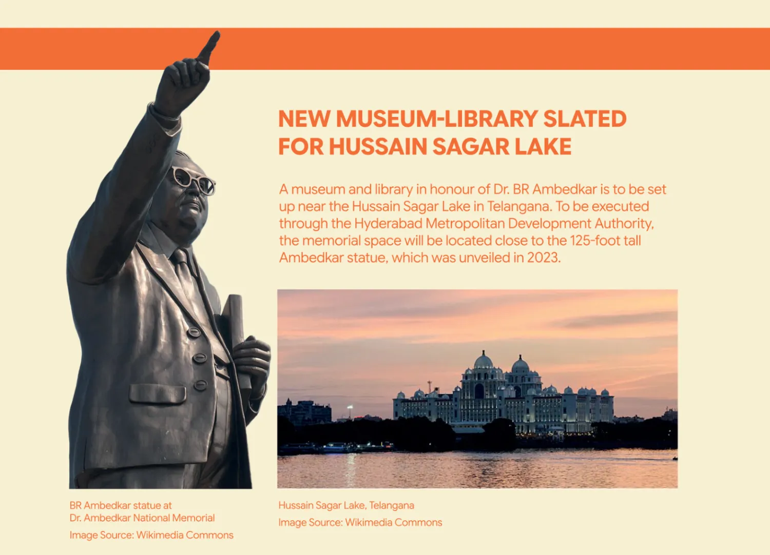 Published report: New Museum-Library Slated for Hussain Sagar Lake