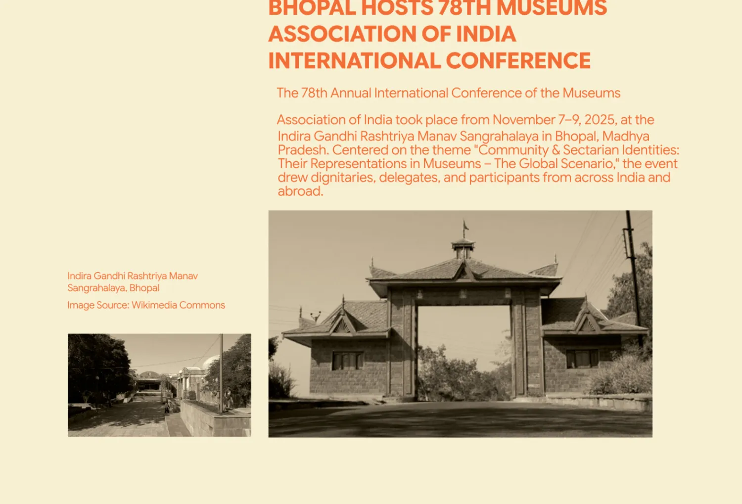 Published report: Bhopal Hosts 78th Museums Association of India International Conference