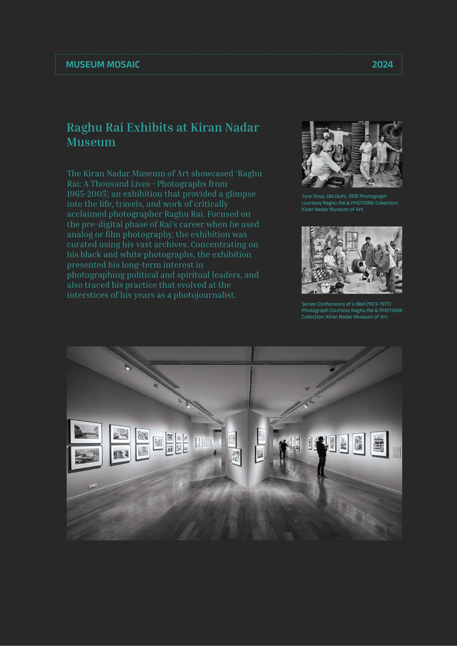 Illustration from Raghu Rai Exhibits at Kiran Nadar Museum