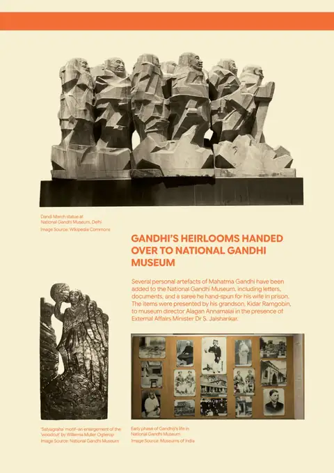 Illustration from Gandhi’s Heirlooms Handed Over to National Gandhi Museum