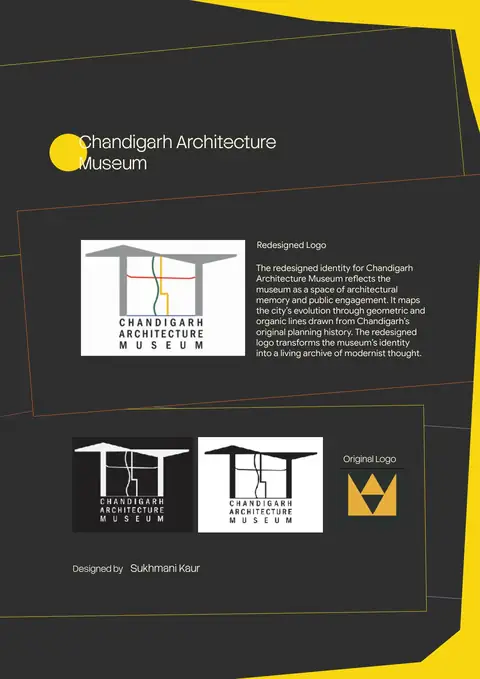 Illustration from Chandigarh Architecture Museum: Logo Redesign