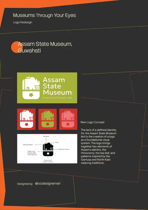 Illustration from Assam State Museum: Logo Redesign